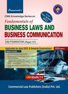 Fundamentals of Business Laws and Business Communication CMA Foundation