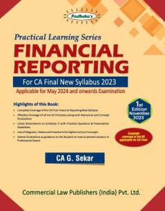 Practical Learning Series Financial Reporting for CA Final New Syllabus 2023