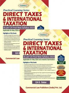 Practical Learning Series Direct Taxes and International Taxation CA Final New Syllabus (Set of 2 Vols.)