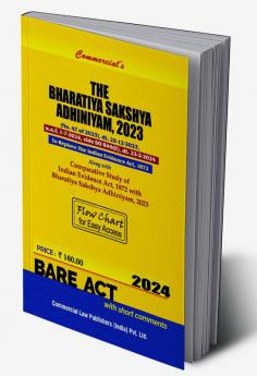 Commercial's The Bharatiya Sakshya Adhiniyam 2024 - New Criminal Law Edition Paperback - 1 January 2024