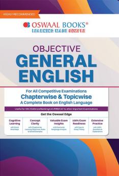 Oswaal Objective General English For All Competitive Examinations Chapter-wise & Topic-wise A Complete Book on English Language