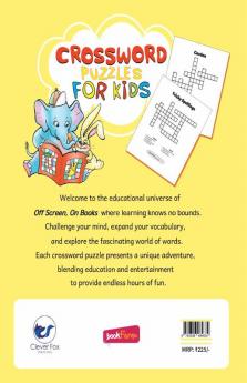 Off Screen On Books Vol 1 - Crossword Puzzles for Kids