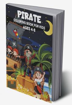 Pirate Coloring Book for Kids Ages 4-8