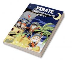 Pirate Coloring Book for Kids Ages 4-8