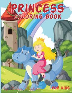 Princess Coloring Book for Kids Ages 4-8