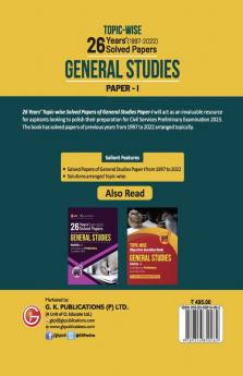 UPSC 2023 : General Studies Paper I : 26 Years Topic wise Solved Papers (1997-2022) by Access