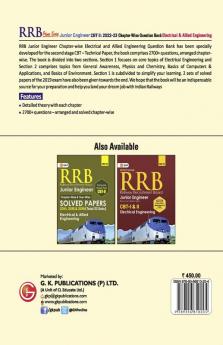 RRB Prime Series 2022-23 : Junior Engineer CBT 2 -Chapterwise Question Bank - Electrical & Allied Engineering by GKP