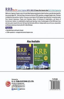 RRB Prime Series 2022-23 : Junior Engineer CBT 2 - Chapterwise Question Bank - Civil & Allied Engineering by GKP