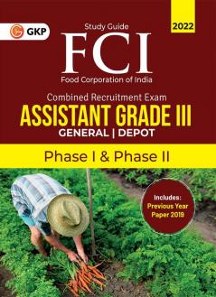 FCI 2022 : Assistant Grade III Phase I & II - General|Depot - Guide by GKP