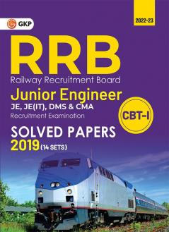 RRB 2022-23 - Junior Engineer CBT I - Solved Papers 2019 - 14 Sets by GKP