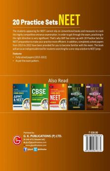 NEET 2023 : 20 Practice Sets (Includes Solved Papers 2013-2022)