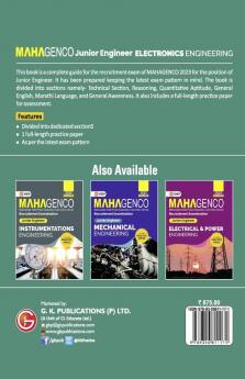 MAHAGENCO 2023 - Junior Engineer - Electronics Engineering - Guide by GKP