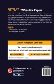 BITSAT 2023 : 17 Practice Papers by GKP