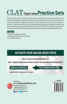CLAT 2023 Topic-Wise Practice Sets
