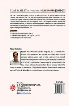 CLAT & AILET 2023 Chapter Wise Solved Papers 2008-2023 by Gautam Puri