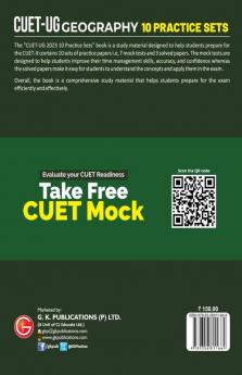 CUET-UG 2023 : 10 Practice Sets - Geography - (7 Mock Tests & 3 Solved Papers)