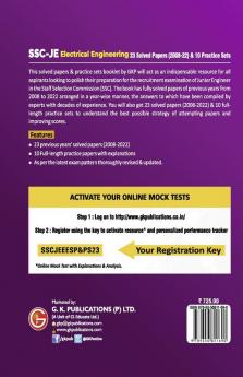 SSC 2023 Junior Engineers Paper I - Electrical Engineering - 23 Solved Papers & 10 Practice Sets