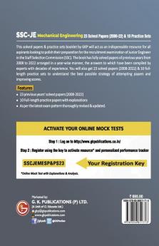 SSC : Junior Engineers Paper I - Mechanical Engineering - 23 Solved Papers & 10 Practice Sets by GKP