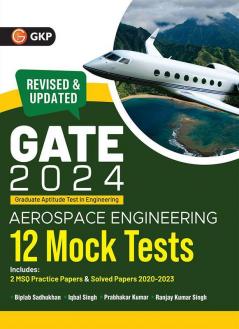 GATE 2024 : Aerospace Engineering - 12 Mock Tests