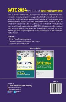 GATE 2024 : Mathematics  Solved Papers 2000- 2023