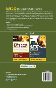 Gate 2024 : Metallurgical Engineering - Guide By Gkp