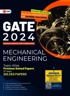 GATE 2024 Mechanical Engineering - 37 Years Topic-wise Previous Solved Papers