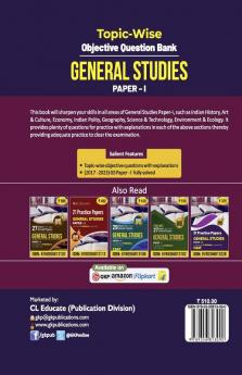 UPSC 2024 : General Studies Paper I : TopicWise Objective Question Bank by Access