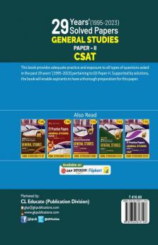 UPSC 2024 : General Studies Paper II (CSAT) : 29 Years Solved Papers 19952023 by Access