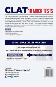 CLAT 2024 10 Mock Tests