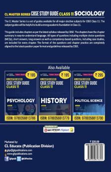 CL Master Series 2023-24 : CBSE Study Guide - Class 11 - Sociology