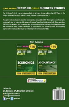 CL Master Series 2023-24 : CBSE Study Guide - Class 11 - Business Studies