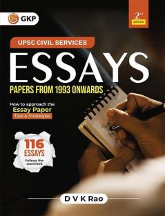 UPSC Civil Services 2024 : Essays (Papers from 1993 onwards) 2ed by DVK Rao