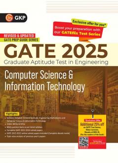 GKP GATE 2025 : Computer Science and Information Technology - Guide (Includes Solved papers from 2022 to 2024)