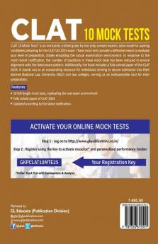 GKP CLAT 2025 : 10 Mock Tests (Includes CLAT 2024 Solved Paper)