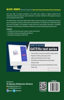 GKP GATE 2025 : Mechanical Engineering - 38 Years' Topic-wise Previous Solved Papers