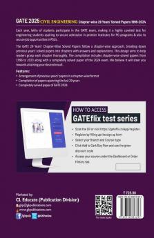 GKP GATE 2025 : Civil Engineering - 29 Years' Chapter-wise Solved Papers (1996-2024)