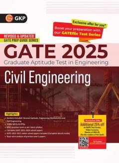 GKP GATE 2025 : Civil Engineering - Guide (Includes Solved papers from 2022 to 2024)