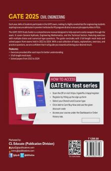 GKP GATE 2025 : Civil Engineering - Guide (Includes Solved papers from 2022 to 2024)