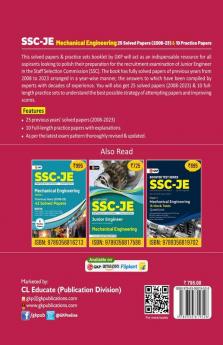 GKP SSC 2024 : Junior Engineer - Paper I - Mechanical Engineering - 25 Solved Papers & 10 Practice Sets