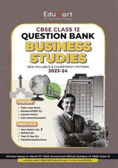 Educart CBSE BUSINESS STUDIES Chapterwise Question Bank Class 12 (with Solved Papers) for 2023-2024