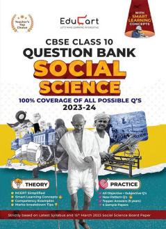 Educart CBSE Class 10 Question Bank  SOCIAL SCIENCE for 2023-2024