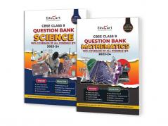 (OLD) Educart CBSE Class 9 Question Bank SCIENCE & MATHS For 2023-2024 (Combo of 2 Books)