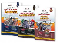 (OLD) Educart CBSE Class 9 Question Bank SCIENCE MATHS & SOCIAL SCIENCE For 2023-2024 (Combo of 3 Books)