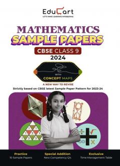 Educart CBSE Mathematics Class 9 Sample Paper 2023-24 (Introducing Revision Maps and Past Year Papers) 2024