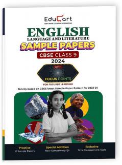 Educart Cbse English Language And Literature Class 9 Sample Paper 2023-24 (Introducing Revision Maps And Past Year Papers) 2024