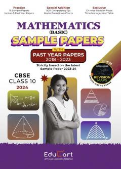 Educart CBSE Mathematics Basic Class 10 Sample Paper 2023-24 (Introducing Revision Maps and Past Year Papers) 2024
