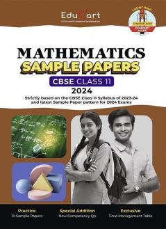 Educart CBSE Mathematics Class 11 Sample Paper 2023-24 (Introducing Revision Maps and Past Year Papers) 2024
