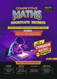 Examcart Competitive Maths Shortcuts Secrets Textbook for All Government Exams (NRA CET SSC Bank Railway Defence Police and all other exams) in English