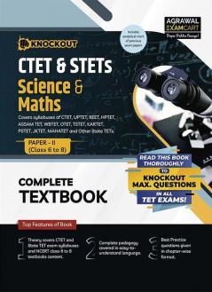 Examcart CTET & STETs Paper-2 (Class 6 to 8) Science and Maths Textbook for 2024 Exam in English