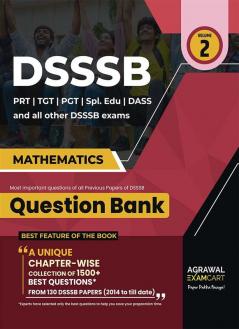 Examcart Dsssb Mathematics Chapter-Wise Solved Papers For 2024 Exams In English